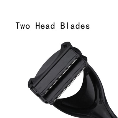 

Long Handle Two Head Blade Back Hair Shaver Body Leg Hair Removal Trimmer