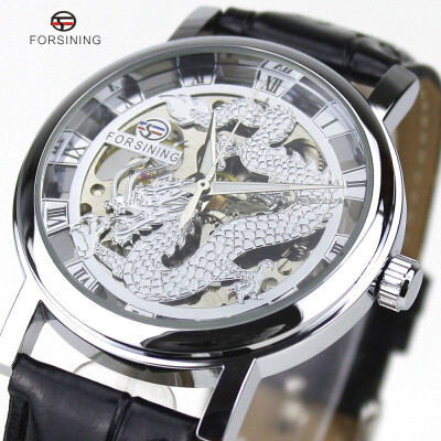 

FORSINING mechanical watch mens mechanical watch hollow retro mechanical watch semi-automatic belt watch mens watch