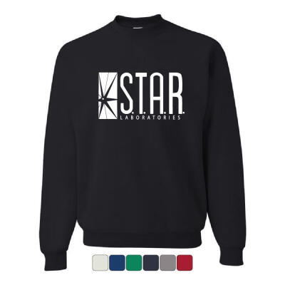 

STAR Labs Crew Neck Sweatshirt STAR Laboratories Sweatshirt O-neck Hoody STAR STARlabs Jumper the Flash Gotham City Co