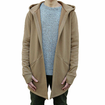 

Fashion Men Trench Coat Warm Thicken Jacket Woolen Peacoat Long Overcoat Tops