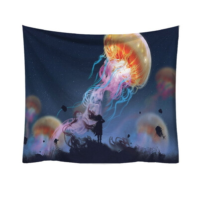 

Gobestart Fashion Tapestry Planet Fantasy World Style Decorative Tapestry Home Decor