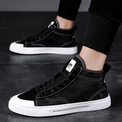 

Summer high-top canvas shoes Korean version of the trend of wild casual tide shoes net red breathable cloth shoes mens shoes