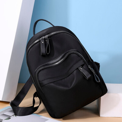 

Tailored Womens Fashion Backpack Large Capacity Computer Bag Solid Color Shoulder Bag