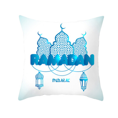 

〖Follure〗Muslim Ramadan Pattern Polyester Cushion Cover Pillow Case Home Decor