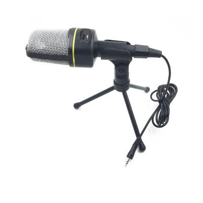 

SF 920 Professional Unidirectional Sound Microphone With Stand Holder For PC Laptop Video Microphone - Black