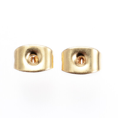 

304 Stainless Steel Ear Nuts Golden 6x4x35mm Hole 08mm