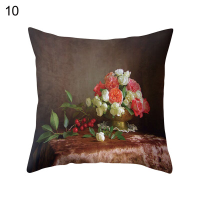 

Super Soft Flowers in Vase Cushion Cover Home Office Decorative Pillow Case