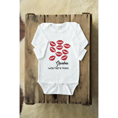 

Baby Boy Girl Romper - Grandma was here - Newborn Baby Clothes Babygrows 0-18M