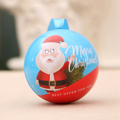 

Cute Christmas Round Ball Candy Chocolate Box Party Home Christmas Tree Hanging Ornaments