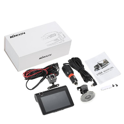 

4" 1080P Three Lens Car DVR Dash Cam Camera Camcorder Night Vision G-sensor Motion Detection Loop Recording