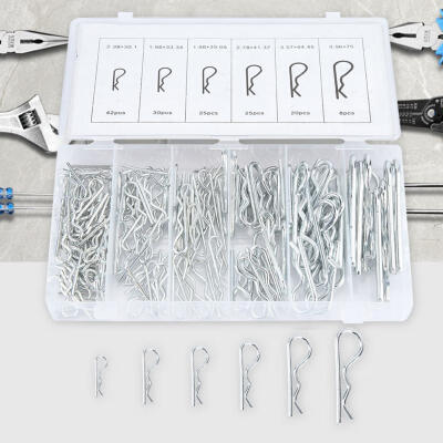 

Greensen 150 Pcs Carbon High Strength Steel R-type Wave Card Hairpin Latch Bolt Cotter Pin