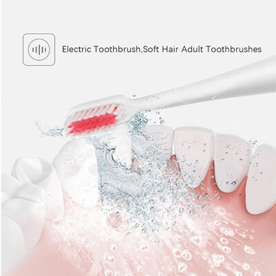 

Electric Toothbrush Replaceable Soft Hair Adult Toothbrush with Brush Heads