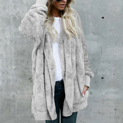 

Winter Autumn Women Long Sleeve Hoodie Jacket Outerwear Tops Warm Slim Coat