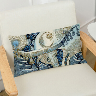 

Tailored Merry Christmas Linen Pillow Cases Sofa Rectangle Cushion Cover Home Decoration