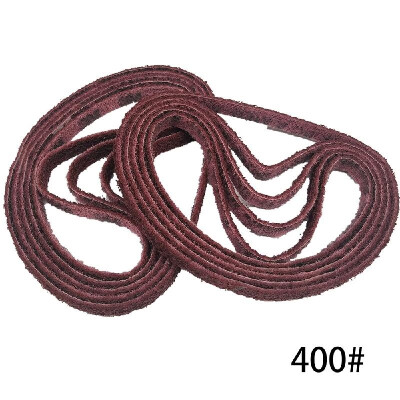 

10 PCS 560 x 10mm 600 Grits Polishing Nylon Belt Sand Belt for Stainless Steel Wood Polishing Deburring