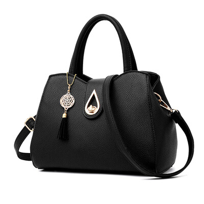 

Tailored Fashion Women Lichee Pattern Crossbody Bag Shoulder Bag Messenger Bag Black