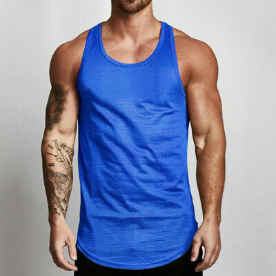 

Mens Stringer Bodybuilding Tank Top Gym Fitness Singlet Sleeveless Muscle Vest