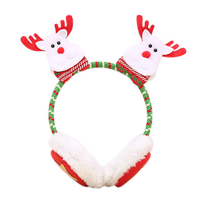 

〖Follure〗Christmas Santa Claus Elk Snowman Bear Adult Kids Decor Warm Earmuffs Party
