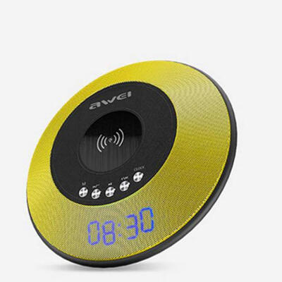 

AWEI Y290 Portable Round Wireles Bluetooth Speaker Alarm Clock With TF Card Slot FM Radio