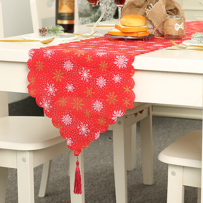 

Christmas Printed Table Runner Tablecloth Cover Home Party Decor 18035cm
