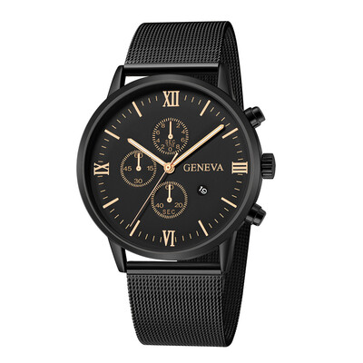 

〖Follure〗Fashion Stainless Steel Men Military Sport Analog Quartz Wrist Watch With Calend