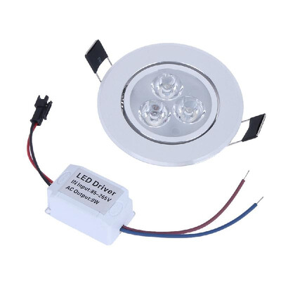 

9W LED Downlight Ceiling Lamp Spot Light Recessed AC85-265V Lamp LED Driver for Home Illumination White
