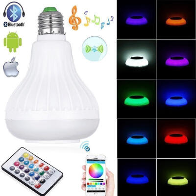 

Wireless Bluetooth Control Music Audio Speaker LED RGB Smart Bulb Light Lamp