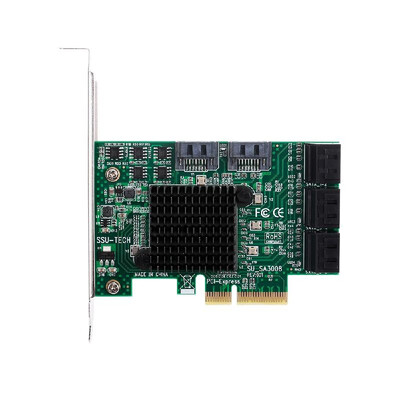 

PCI-E SATA III 8 Ports Adapter Card PCI Express to SATA Controller Card SATA Expansion Card with Low Profile Bracket
