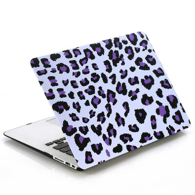 

Ultra Thin Light Weight White Purple Leopard Print Pattern Laptop Hard Case Shell Cover for Apple Macbook Retina 15 154in