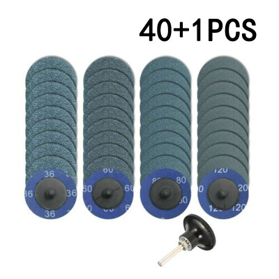 

40Pcs Quick Change Discs Set 2-Inch Zirconia Sanding Discs With 14 Holder