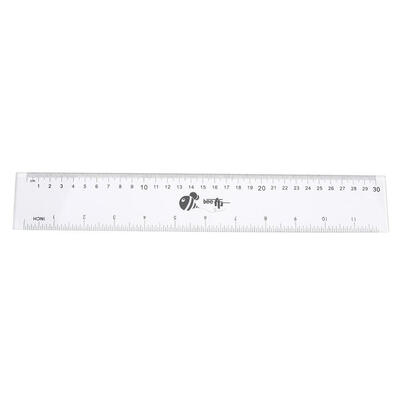 

30cm Transparent Straight Ruler Student Drawing Measuring Rulers for Teach
