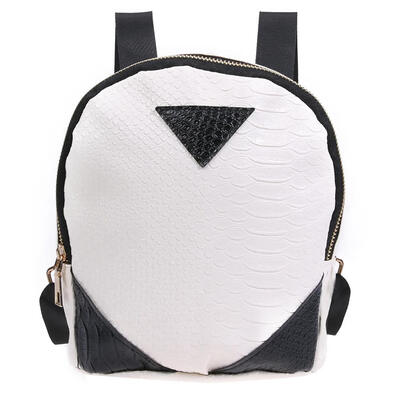

Casual Women Fashion Coarse Texture Triangle Pattern Portable Backpacks