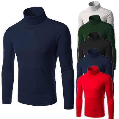 

Men&39s Thermal High Collar Turtle Neck Skivvy Long Sleeve Sweater Stretch Shirts