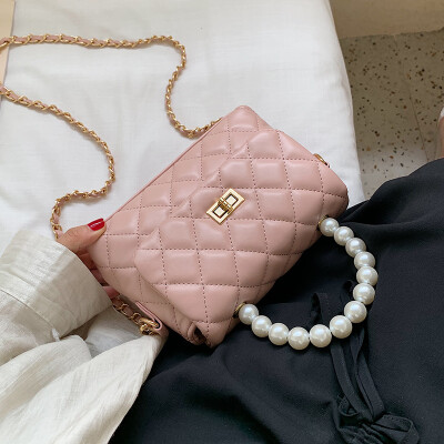 

High-end bag handbags new 2019 fashion pearl handbag summer small fresh chain shoulder Messenger bag