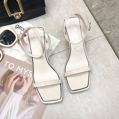 

Sandals female fairy wind shoes 2019 tide shoes new summer Korean version of Joker with thick heels with high heels