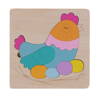 

Gotoamei Development Baby Toys 3D Wooden Puzzle Cartoon Learning Educational Kids Toy