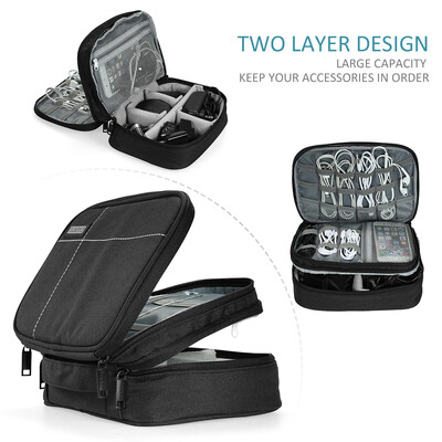 

Portable Travel Makeup Bag Case Toiletry Cosmetics Bag Organizer Electronics Camera Bag