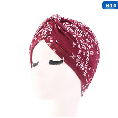 

New Women Soft Floral Print Cotton Women Turban Fashion Cancer Headwrap Chemo Cap Head Wrap