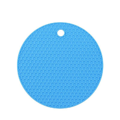 

Kitchen Gadget Long-lasting Silicone Round Non-slip Heat Resistant Mat Cushion Placemat Pot Holder Purple