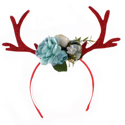 

〖Follure〗Christmas Cute Headband Santa Xmas Party Decor Double Hair Band Clasp Head Hoop