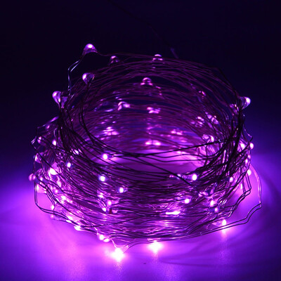

USB Christmas Fairy String Light Copper Silver Wire String lights 10M Waterproof LED lamps Holiday By AA Battery Blue Pink Red