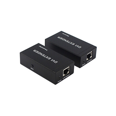 

DVI Extender 60m 1080P Over Single Cat-6eCat-6 Ethernet Cable Extensor RJ45 Network Extender EU PlugTransmitter Receiver