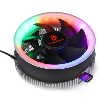 

CPU Cooling Fan Colorful Light Silent CPU Cooler for Intel 77511501156 for AMD AM2AM3AM3
