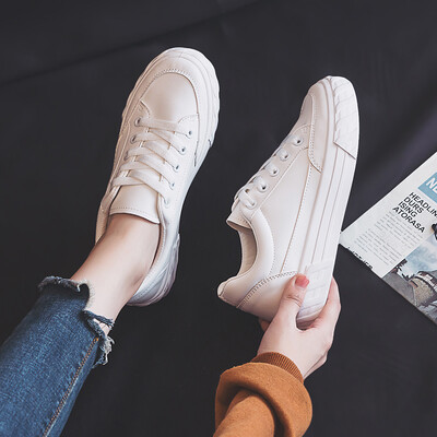 

2019 autumn new style small white womens shoes Korean-style students100-way fashionable shoes autumn-style red-and-white shoe