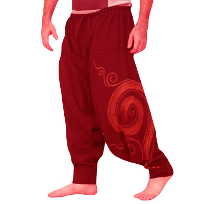 

Gobestart Men Ethnic Printed Overalls Casual Pocket Sport Yoga Work Casual Trouser Pants