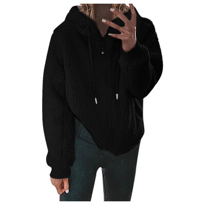 

Toponeto Women Coat Elegant Thick Warm Fashion Outerwear Long Fake Jacket
