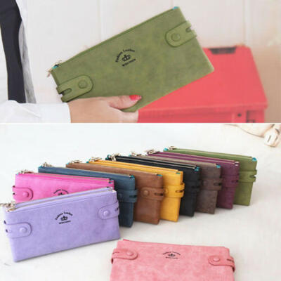 

Women Clutch Leather Wallet Long Card Holder Phone Bag Case Purse lady Handbags