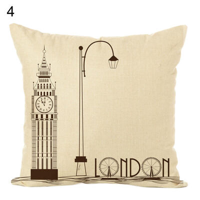 

Taj MahalBig BenTower Bridge Throw Pillow Case Cushion Cover Sofa Bed Decor