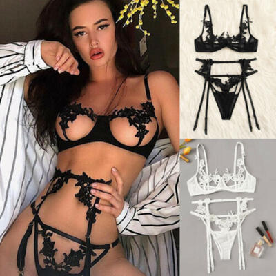 

Sexy Lingerie Lace BraG-string Thong Set Babydoll Sleepwear Underwear Nightwear