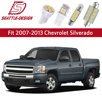 

17x White Led Dome Map Bulb Interior Package kit For 2007-13 Chevrolet Silverado